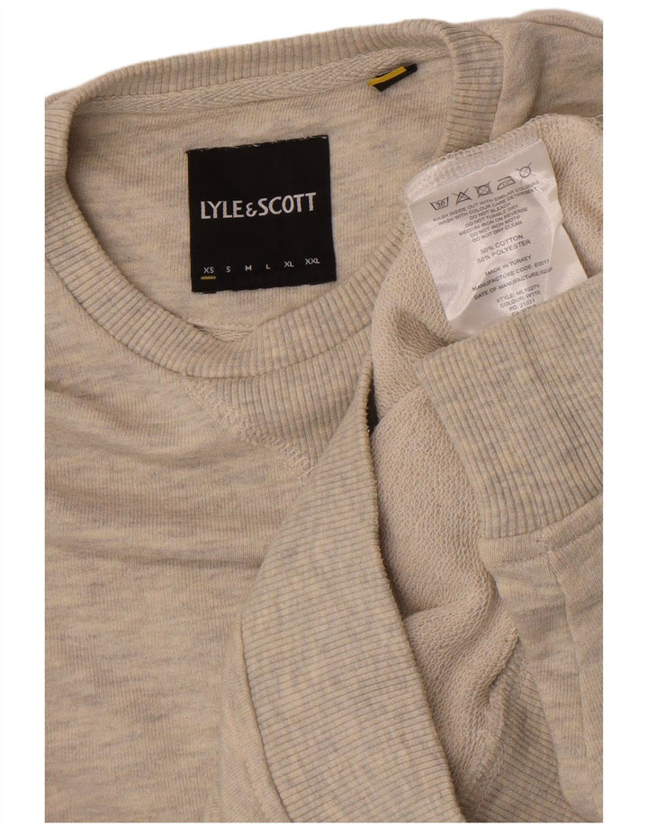 Lyle & Scott Sweatshirt til mænd XS Grå Flecked Bomuld