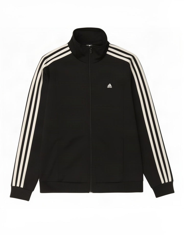 Adidas træningsdragt topjakke til kvinder UK 8/10 Lille sort polyester