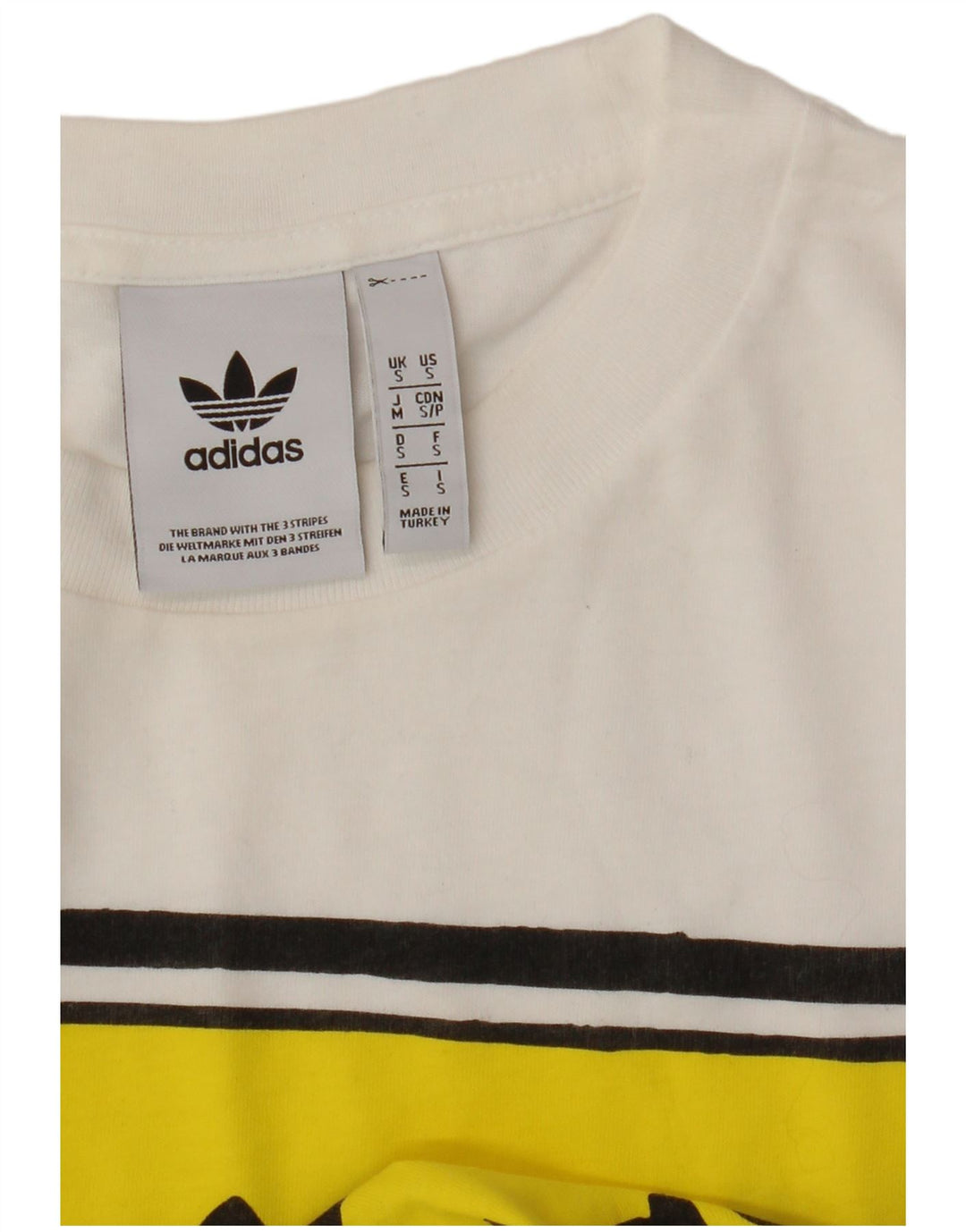 Adidas Grafisk T-shirt top til mænd, lille hvid