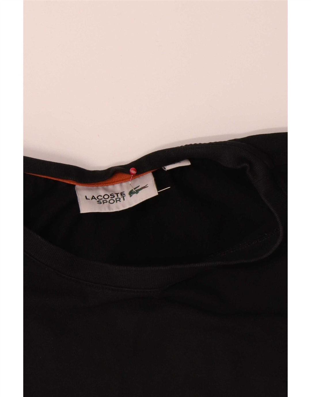 Lacoste Herre grafisk T-shirt top størrelse 3 Lille sort bomuld