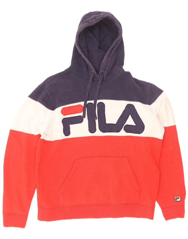 Fila Herre grafisk hættetrøje Jumper Medium Flerfarvet Colourblock Bomuld