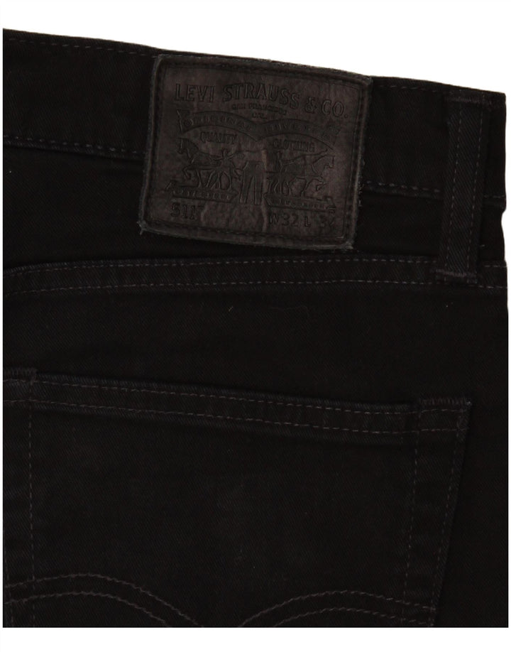 Levi's Herre 511 Slim Jeans W32 L30 Sort Bomuld