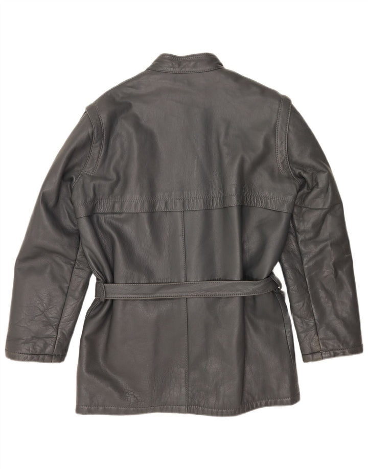 Vintage herre læderjakke IT 48 Medium Grey Læder