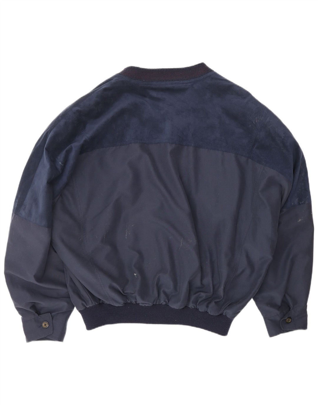 VINTAGE Bomberjakke til mænd UK 42 XL Navy Blue Polyester