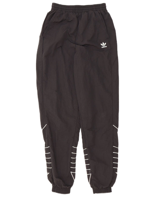 Adidas Graphic Tracksuit Bukser til kvinder Joggers UK 6 Small Black Polyester