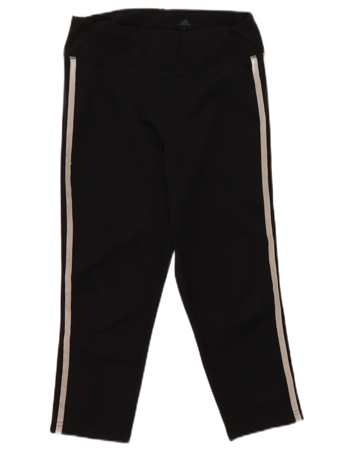 Adidas Dame Aeroready Capri Leggings UK 8/10 Small Black Polyester