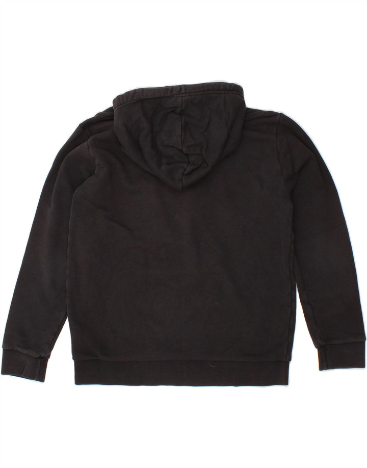 ADIDAS Mens Graphic Hoodie Jumper Medium Black Cotton Vintage Adidas and Second-Hand Adidas from Messina Hembry 