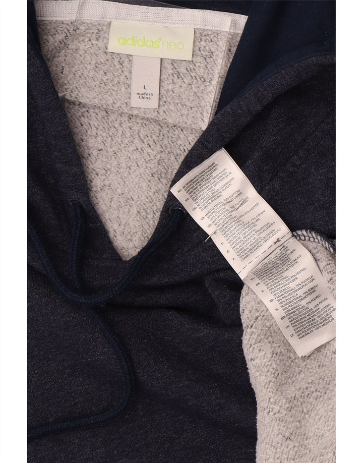 ADIDAS Neo Graphic hættetrøje til mænd Stor marineblå bomuld