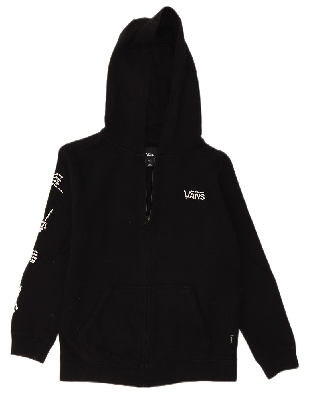 Vans Boys Grafisk hættetrøje med lynlås 10-11 år Medium Sort