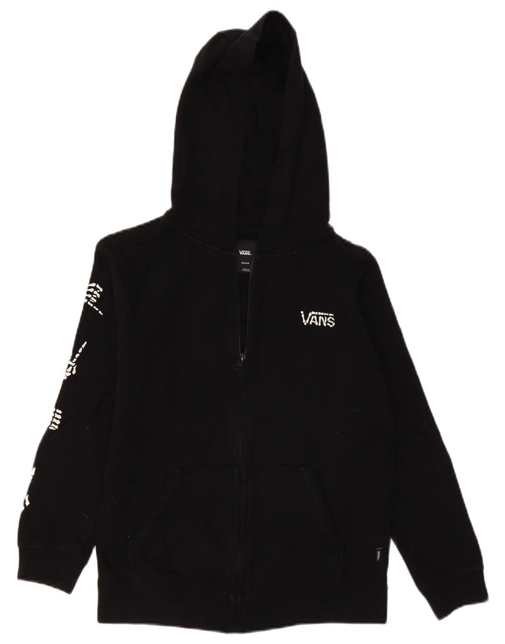 Vans Boys Grafisk hættetrøje med lynlås 10-11 år Medium Sort