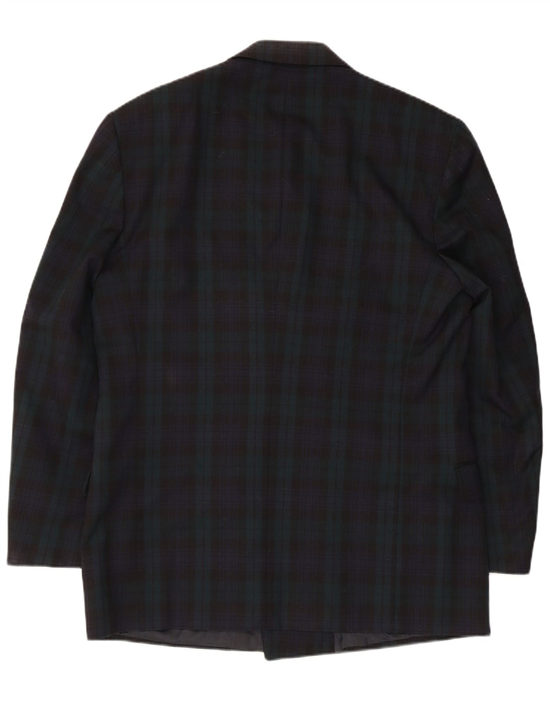 Jaeger herre dobbeltradet blazerjakke IT 52 XL marineblå ternet uld