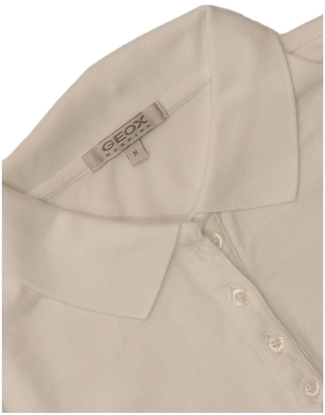 Geox Dame Respira Polo Shirt UK 12 Medium White