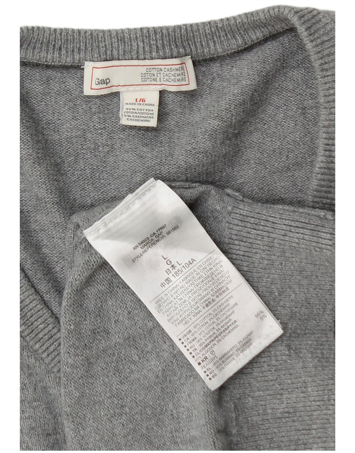 Gap Herre V-hals sweater Stor Grå Bomuld