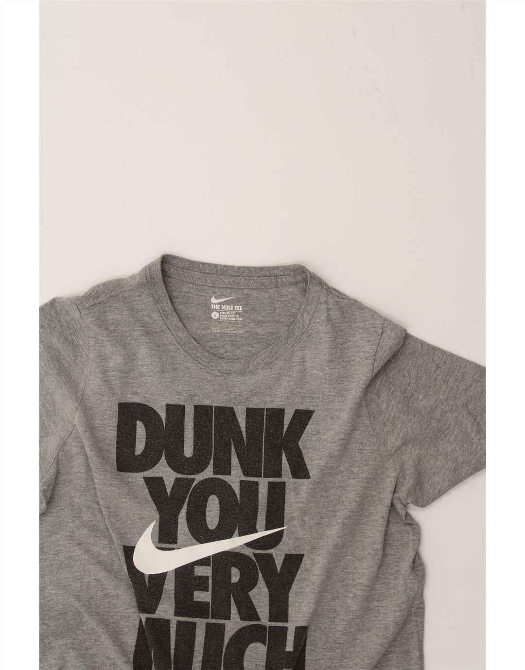 NIKE Boys Graphic T-Shirt Top 12-13 Years Large Grey Vintage Nike and Second-Hand Nike from Messina Hembry 