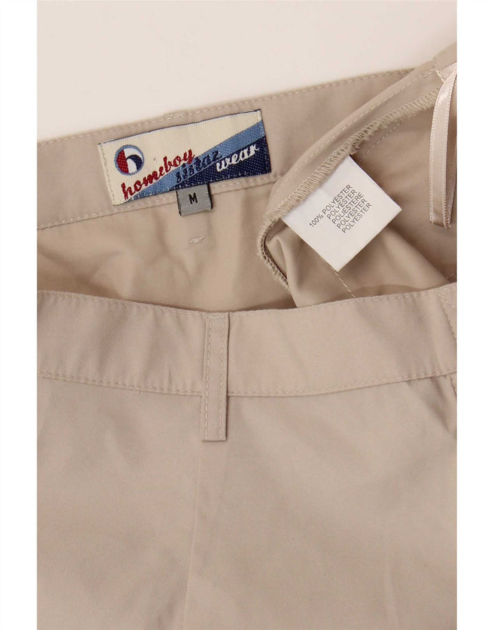Vintage dame mini nederdel Medium W28 Beige polyester