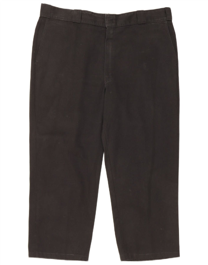 Dickies Herre Cropped Trousers W42 L25 Sort Polyester