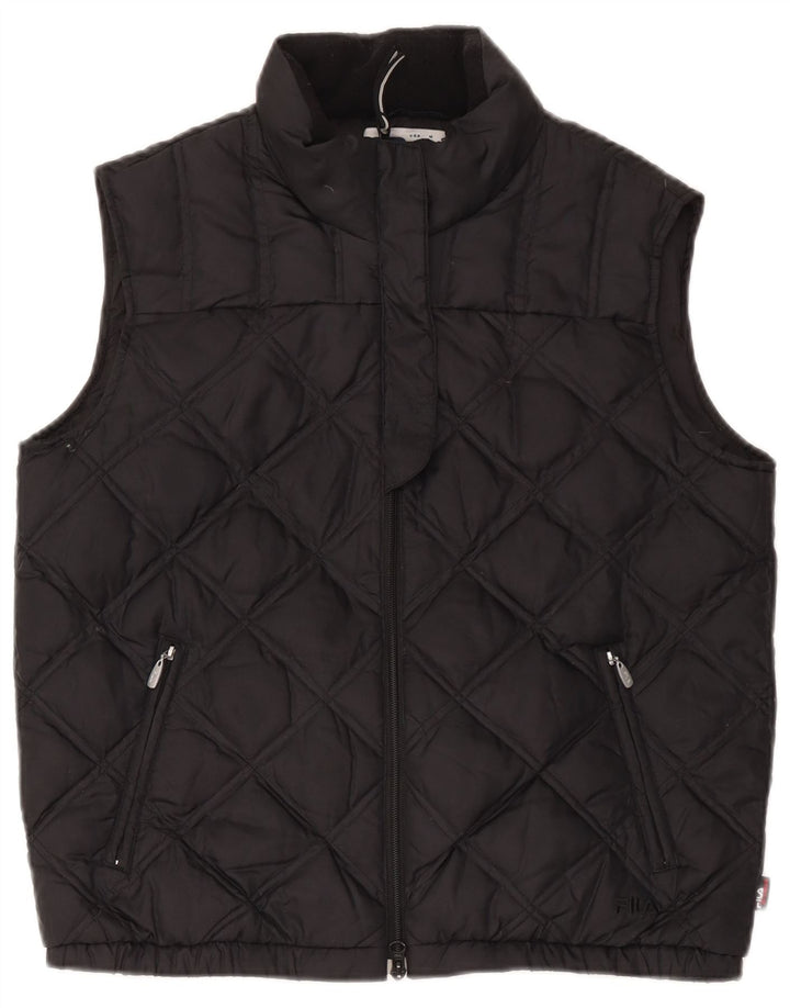 Fila Womens Polstret Gilet UK 14 Medium Black Polyester