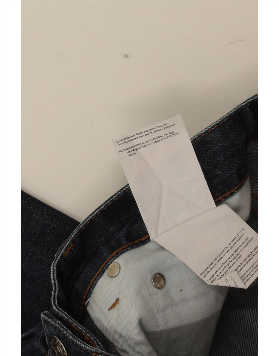 Hugo Boss Herre Slim Jeans W31 L34 Marineblå Bomuld