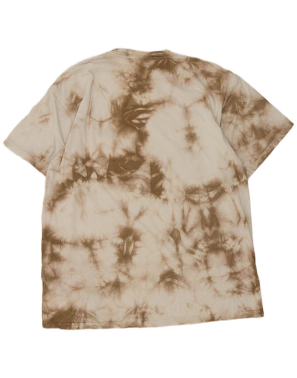 Carhartt Herre T-Shirt Top XL Beige Tie Dye Bomuld