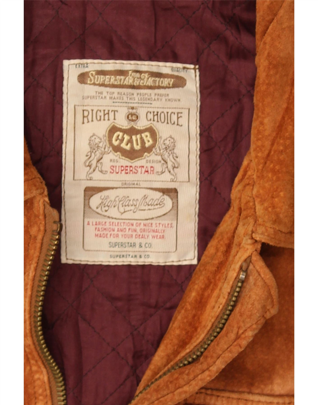 Vintage Herre Ruskind Windbreaker Jacket UK 38 Medium Brown