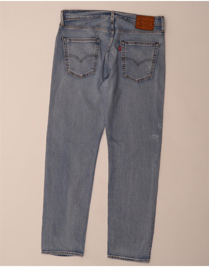 LEVI'S Herre 501 Straight Jeans W34 L32 Blå Bomuld