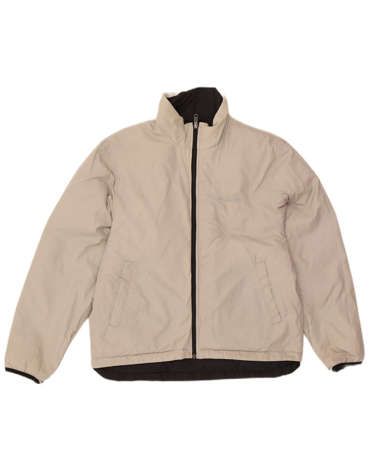 Timberland Herre vendbar polstret jakke UK 40 Stor sort nylon