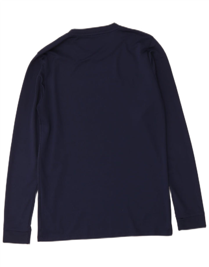 Nike Herre Dri Fit Top Langærmet Medium Navyblå Polyester