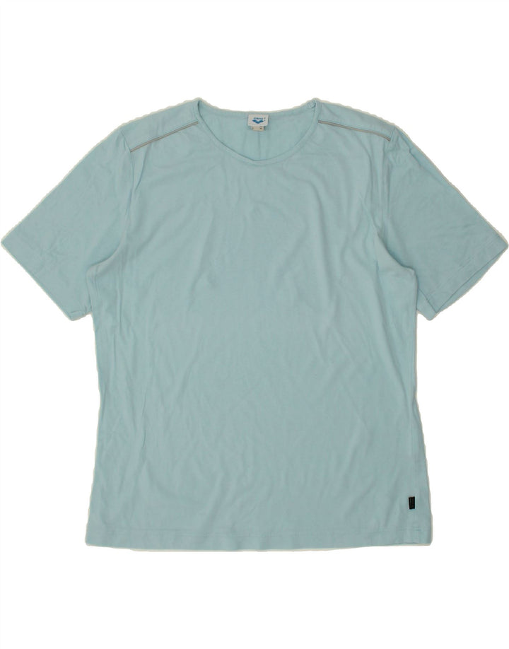 ARENA Womens T-Shirt Top UK 12 Medium Blue Cotton Vintage Arena and Second-Hand Arena from Messina Hembry 