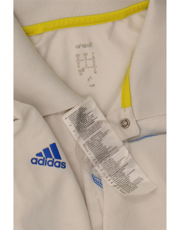 ADIDAS Herre Climalite Polo Shirt Lille hvid polyester