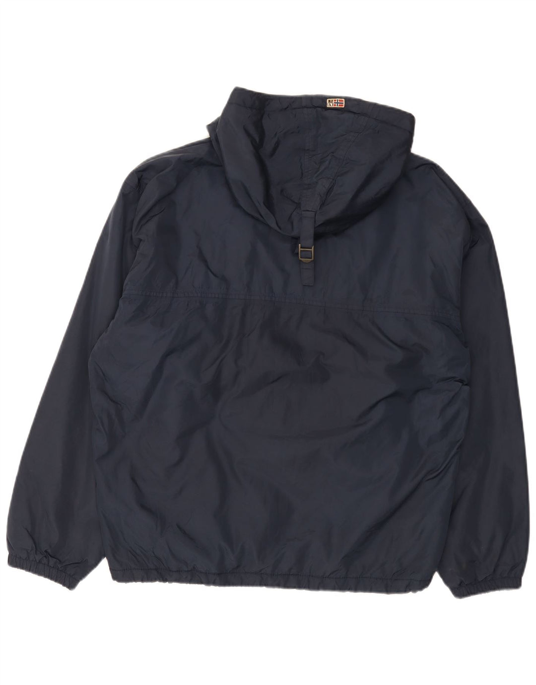 Napapijri Herre Geographic Graphic Anorak Jacket UK 38 Medium Navy Blue