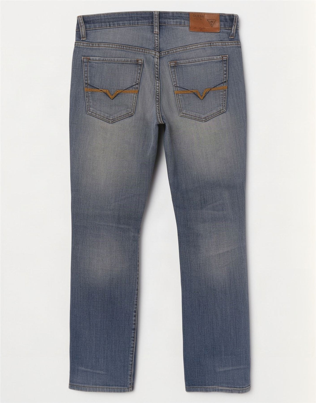 Guess Straight Jeans til mænd W32 L29 blå bomuld
