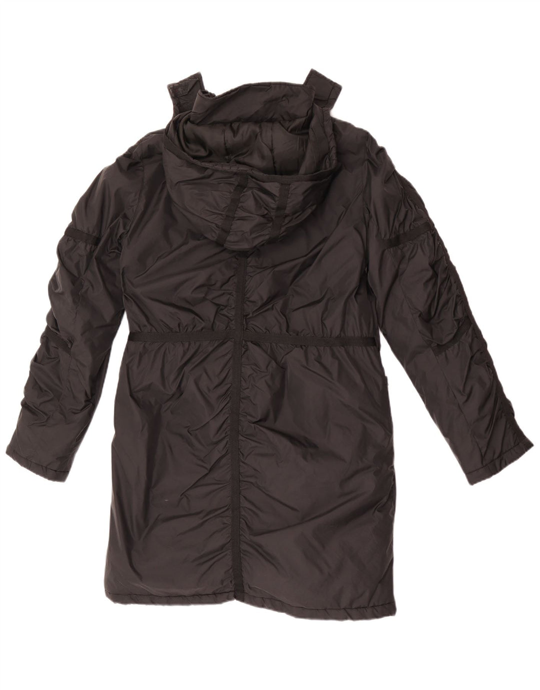 Guess Dame Hooded Parka Jacket UK 14 Medium Sort Nylon