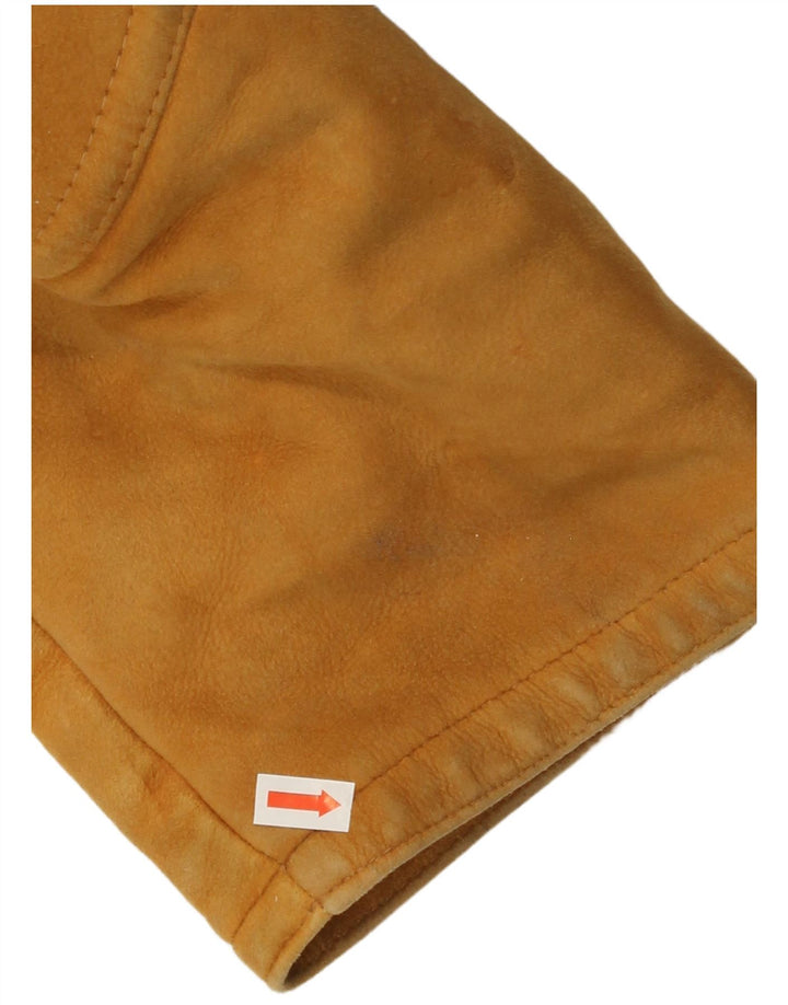 VINTAGE Herre Shearling Jacket IT 52 XL Beige Shearling