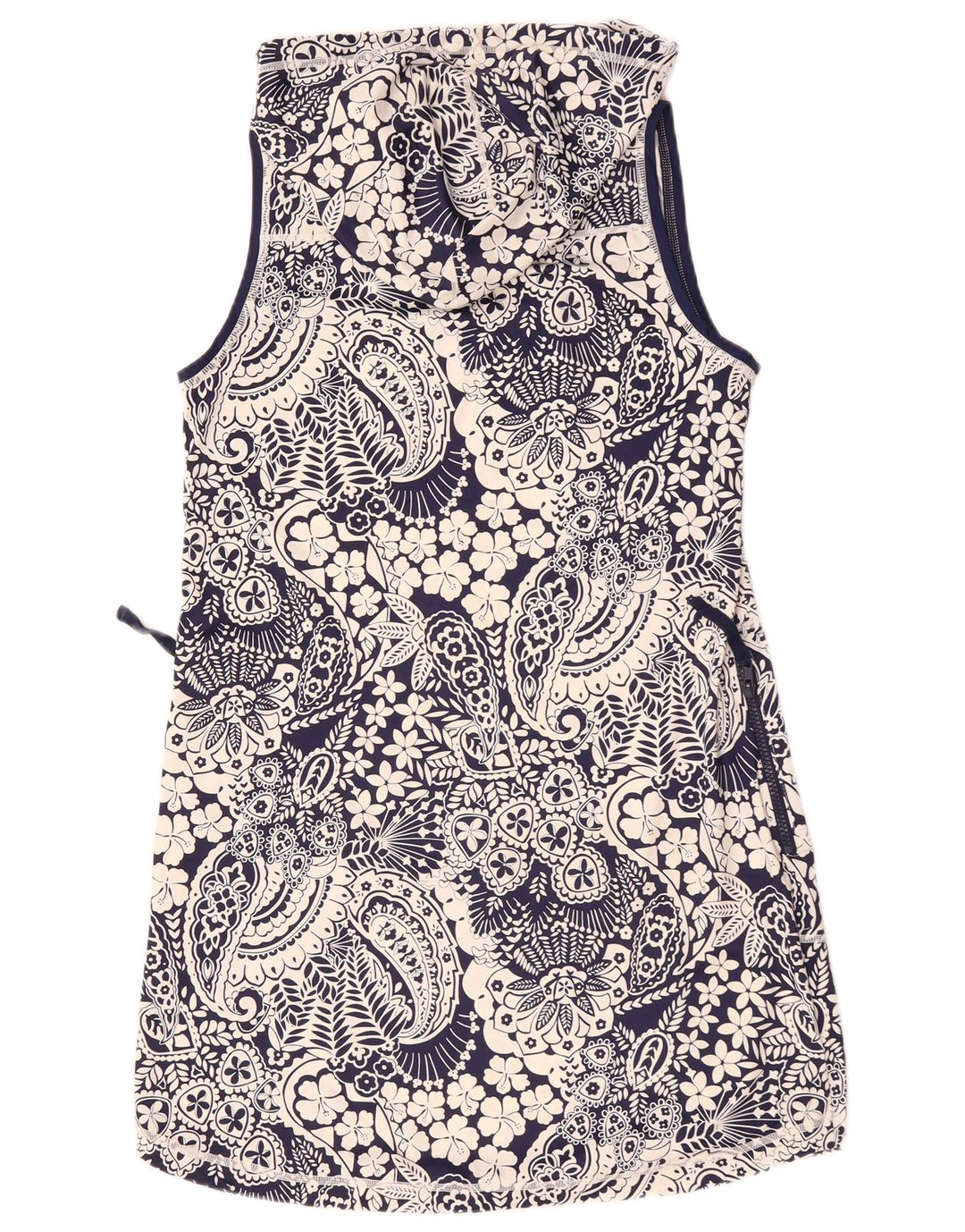 Tommy Bahama Dame ærmeløs bluse Top UK 10 Small Navy Blue Nylon