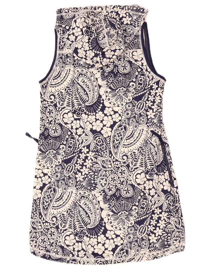 Tommy Bahama Dame ærmeløs bluse Top UK 10 Small Navy Blue Nylon