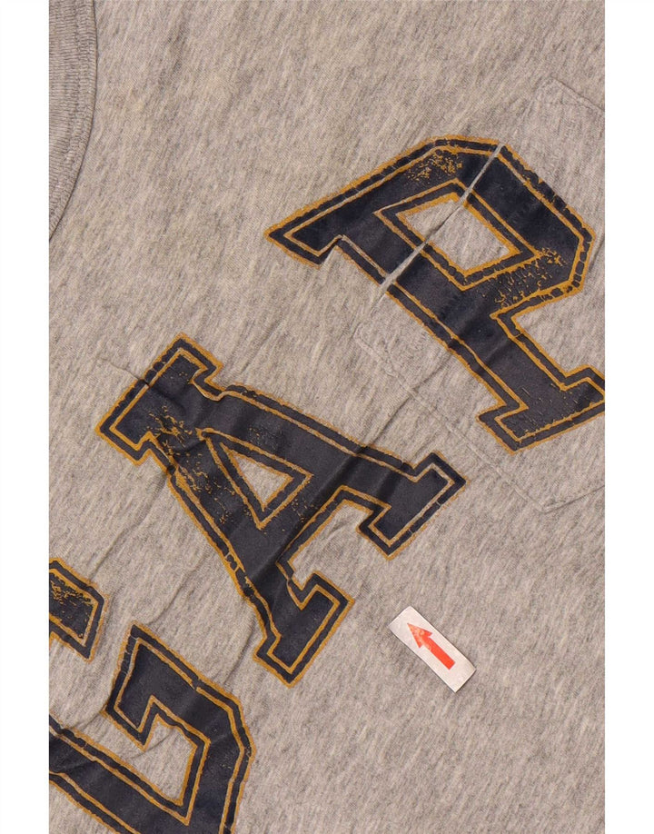 Gap Herre Grafisk T-Shirt Top Stor Grå