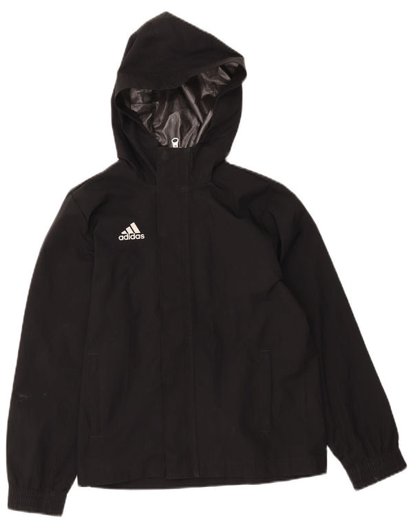 ADIDAS hættejakke til drenge 9-10 år sort polyester