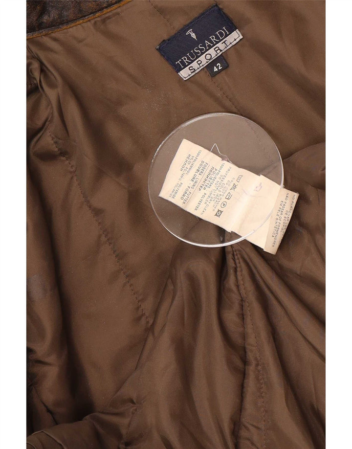 Trussardi Kvinder Utility Jacket IT 42 Medium Brun Nylon