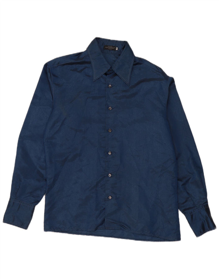 Daniele Alessandrini Herreskjorte IT 50 Medium Navyblå Polyester