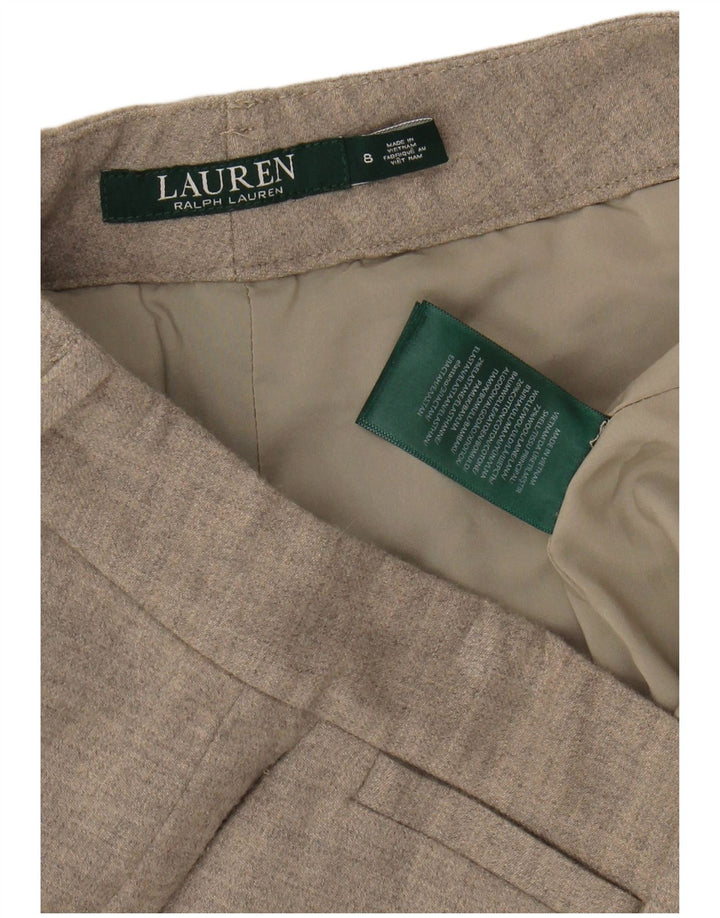 Ralph Lauren Dame Slim Chino Bukser US 8 Medium W32 L30 Grå Uld