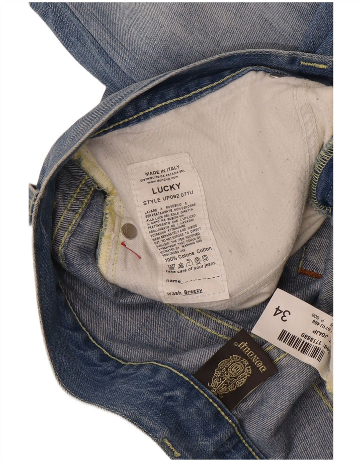 Dondup Herre Lucky Denim Shorts W34 Stor Blå Bomuld