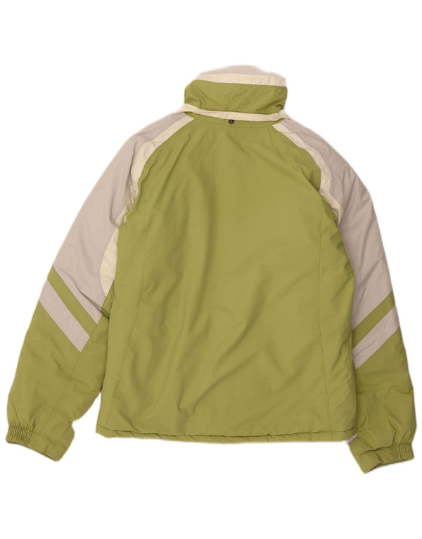Columbia Girls Windbreaker Jacket 15-16 år Grøn Colourblock Nylon