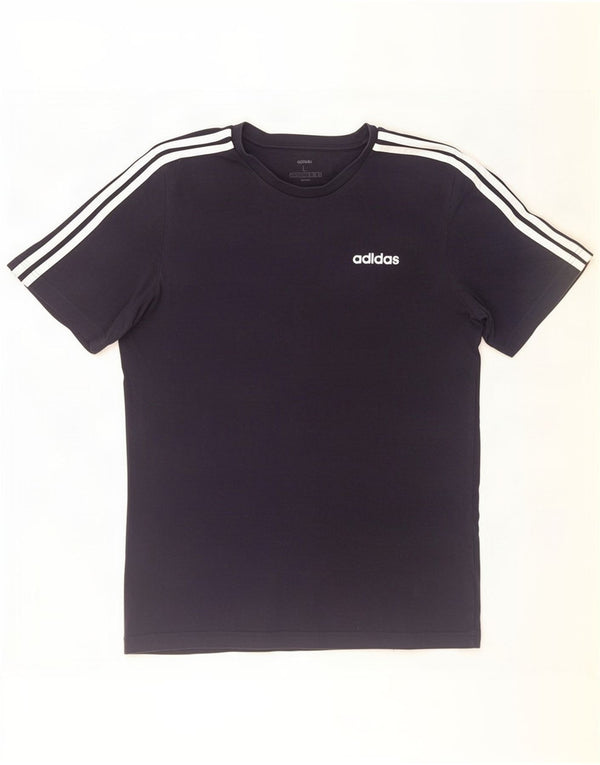Adidas Herre T-Shirt Top Stor Marineblå Bomuld
