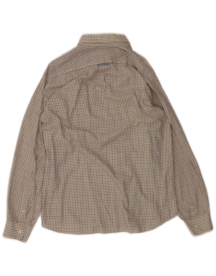 Barbour Herreskjorte XL Off White Ternet bomuld