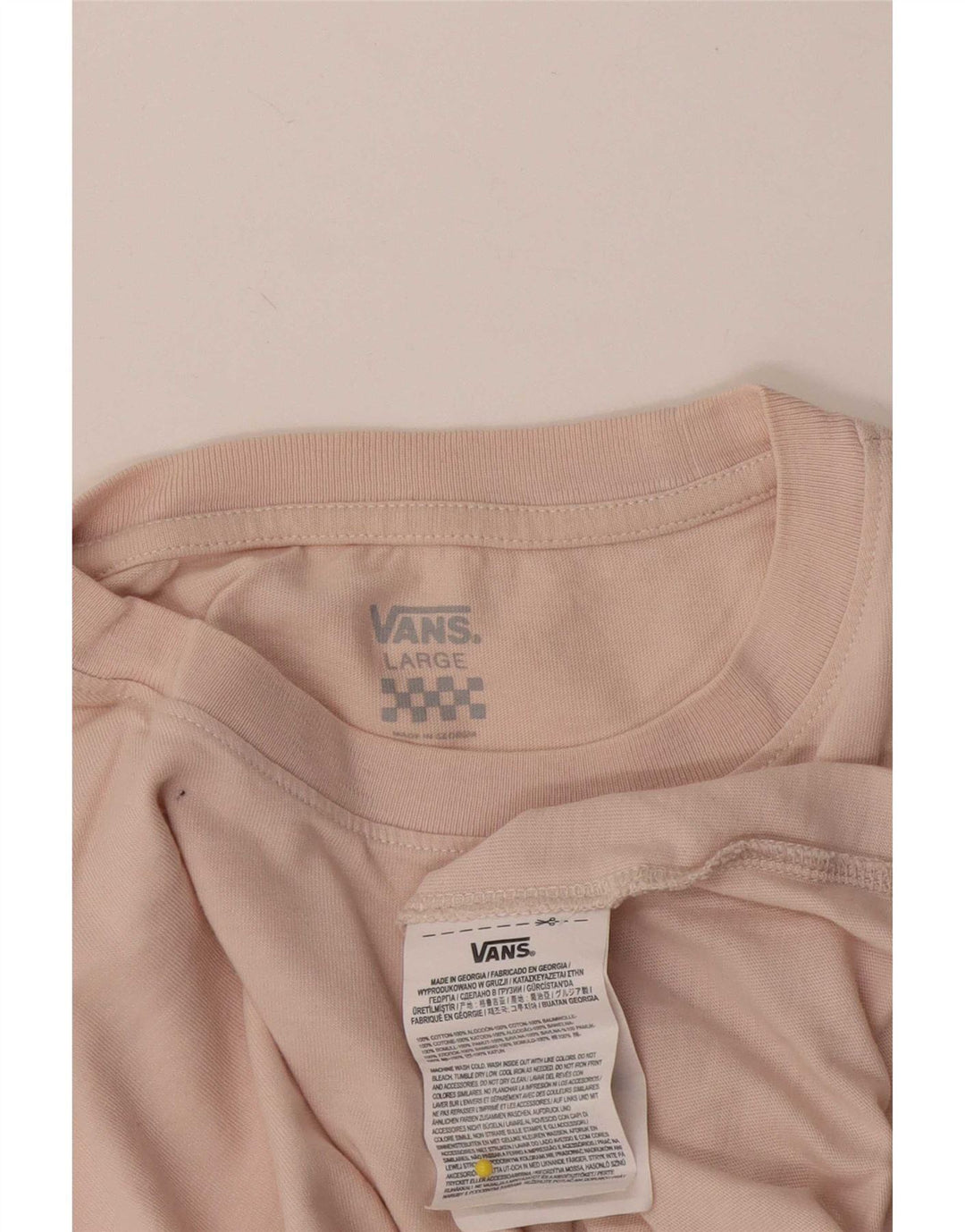 Vans Herre T-Shirt Top Stor Pink Bomuld