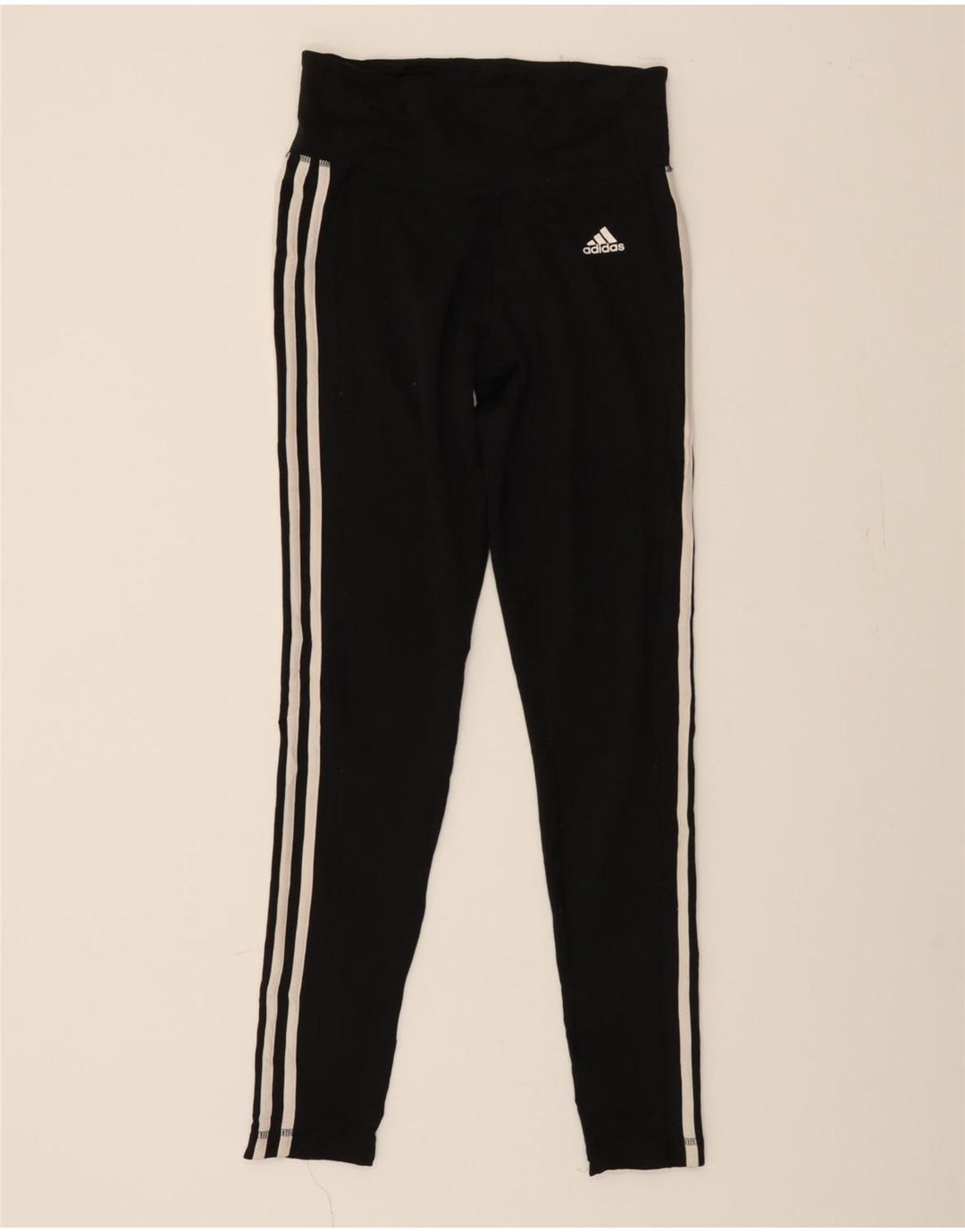 ADIDAS Womens Climalite Leggings UK 8/10 Small  Black Polyester Vintage Adidas and Second-Hand Adidas from Messina Hembry 