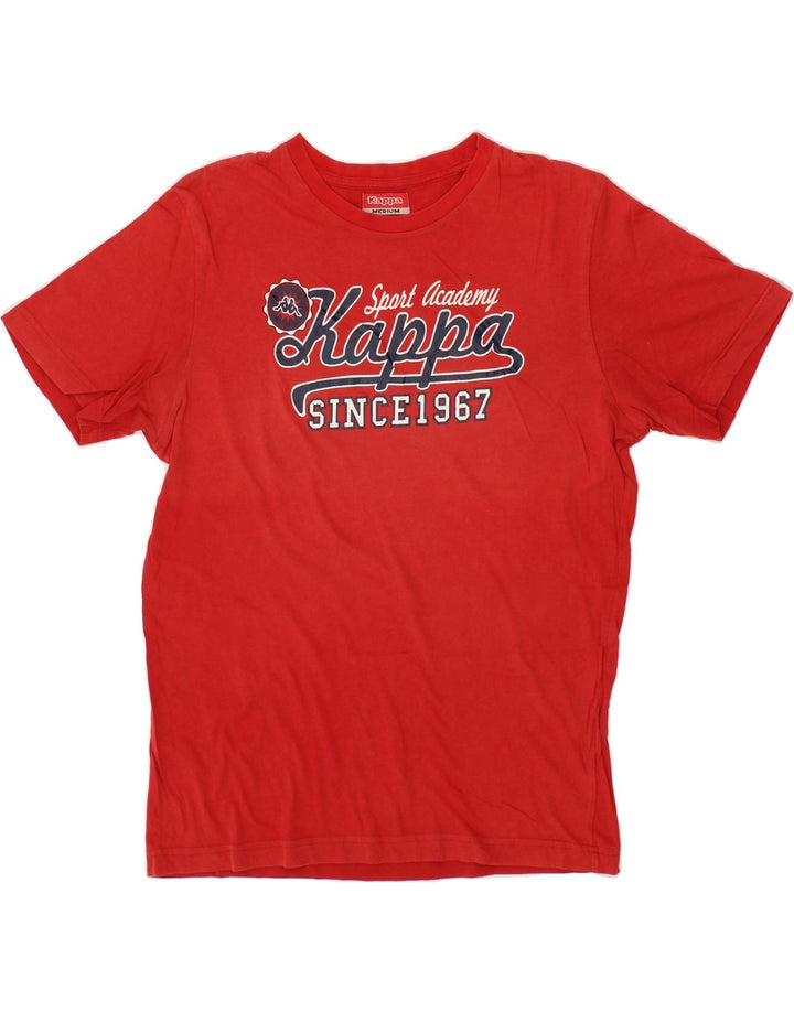 KAPPA Mens Graphic T-Shirt Top Medium Red Vintage Kappa and Second-Hand Kappa from Messina Hembry 