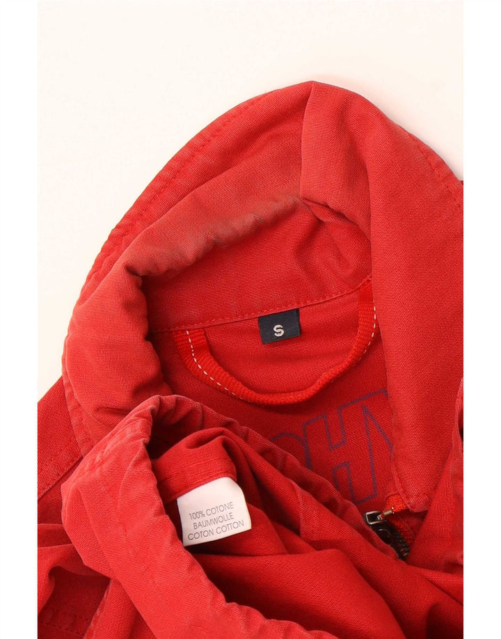 Murphy & Nye Kvinder Oversized Bomber Jacket UK 10 Lille Rød Bomuld