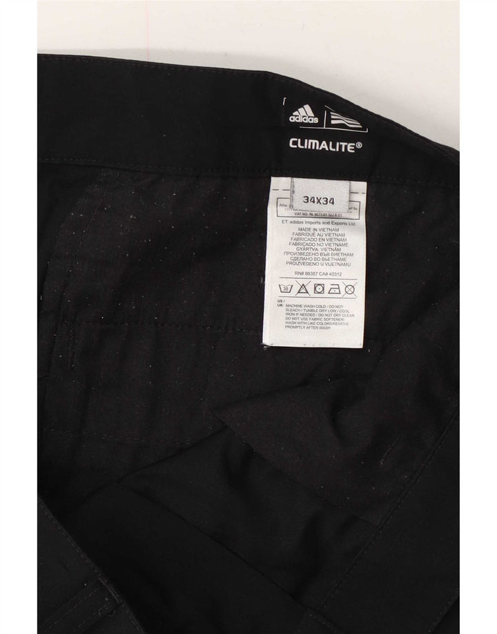 Adidas Herre Climalite Straight Chino Bukser W34 L34 Sort Polyester
