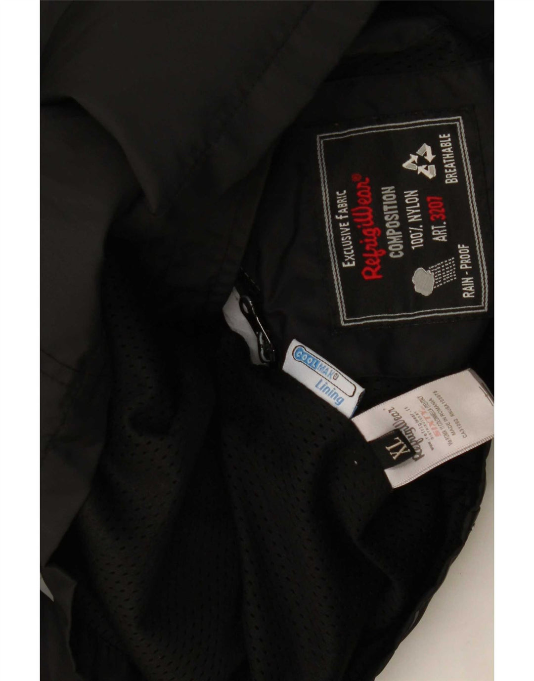 Refrigiwear piger regnjakke 13-14 år XL Sort polyamid Biker